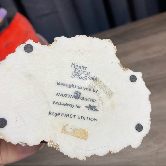 Heart Patch Place Bear Snowball Fight Figurine‎ Christmas Carlton Cards Snowman - Picture 5 of 8